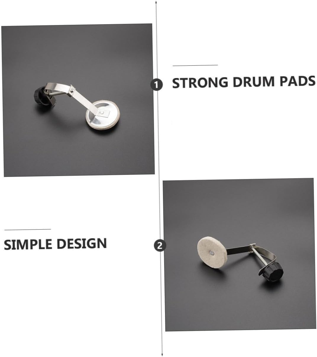 Mikinona 3sets Drum Mute Pad for Bass Drum Accessories Easy to Install Noise Reduction for Practice and Performance