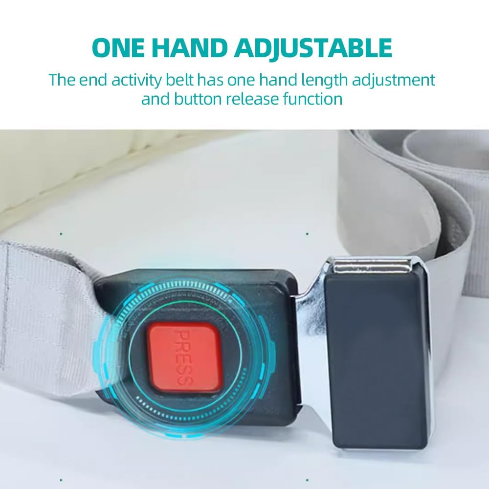 Mobilization Belt Physiotherapie – Vielseitiger Extremitäts-Mobilisierungsgürtel – Premium-Gurt für Physiotherapie, Reha und Stretching, Grau