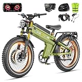 ANIIOKI 6000/7000W Dual Motor Electric Bike,46MPH 300Miles Long Range eBike,60/72V 70Ah/80Ah Battery,7-Speed,26×4.8