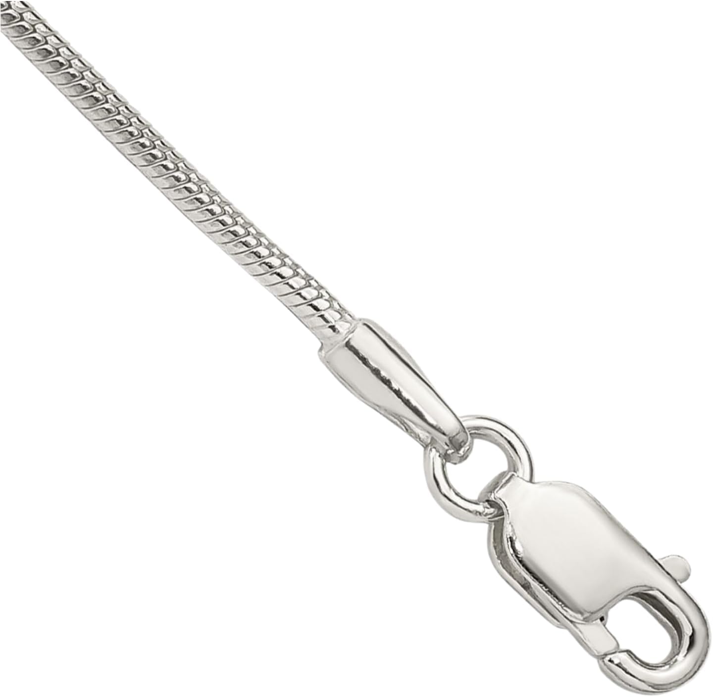 IceCarats 925 Sterling Silver 1.25mm Dainty Snake Chain Round Bracelet Polished