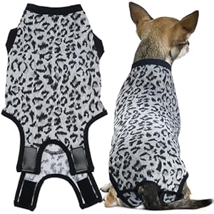 Dog surgical recovery suit after spay abdominal wounds post surgical suit for dogs female male dog onesies anti licking breathable dog shirt for small large dogs dog surgery collar alternatives  urban country home decor