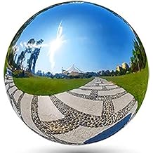 4 Inch/100mm Stainless Steel Hollow Ball Smooth Gazing Mirror Ball for Decorating Home and Garden