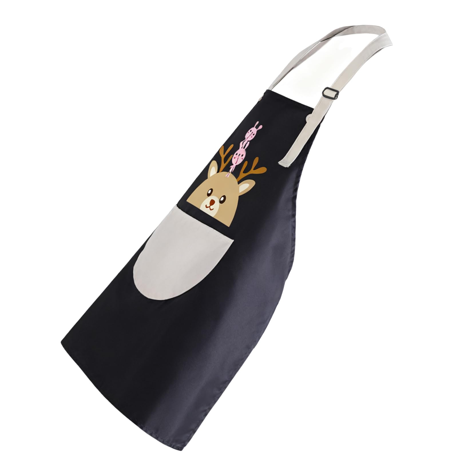 SIXRUN Grembiule da, Grembiule in PVC con Tasche per Asciugamani, Design