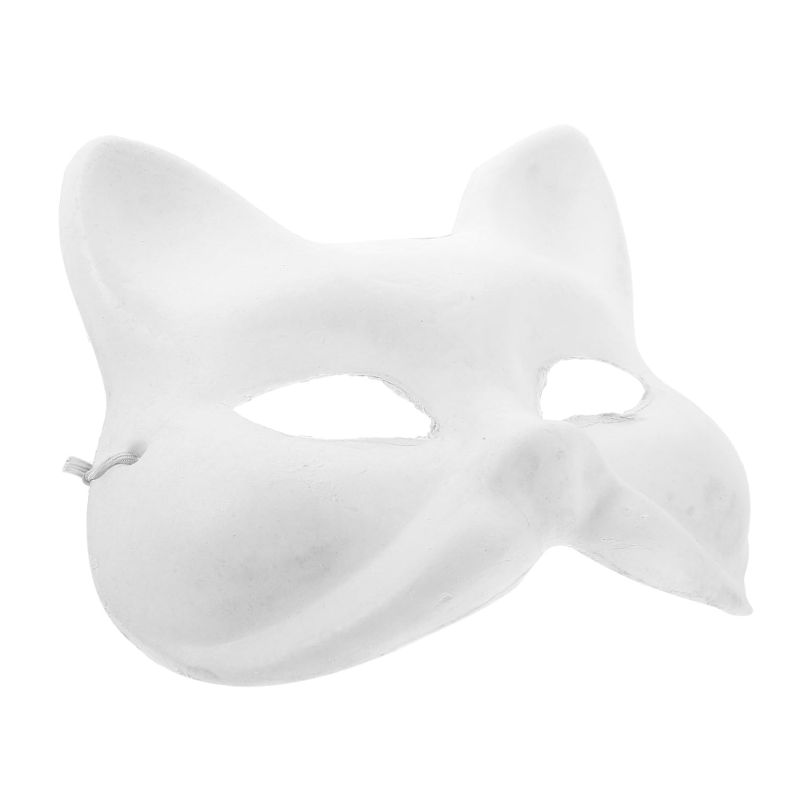 SUPVOX Unfinished Fox Mask Painting Toy DIY Masquerade Mask Boys and Art Festive Paper Crafts
