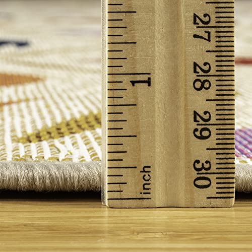 Gertmenian Reyn Spooner Kona Coast Fresco Hawaiian Tropical Rugs - 9x13 Ft Extra Large, Washable, Stain & UV Resistant Indoor Outdoor Area Rug - Ivory Multi, Kanaloa Whales, 46771