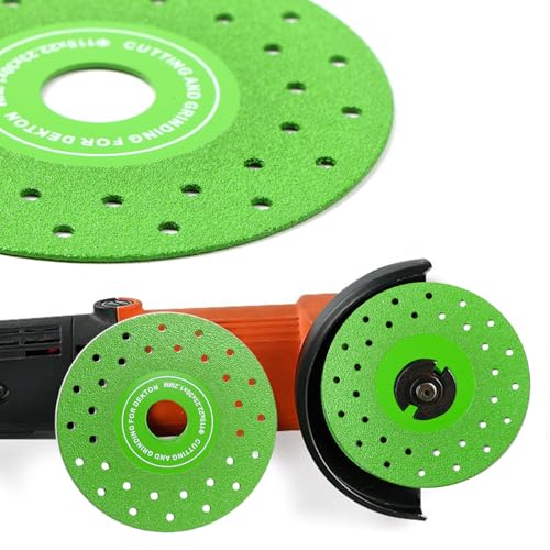 3PCS 4.5" Ultra Thin Air Brazed Diamond Grinding Discs - Cutting Blades for Ceramic, Glass, Marble, Granite - Fit 4.5" Angle Grinders (5) by Honkdtyun - Used condition - Image 3