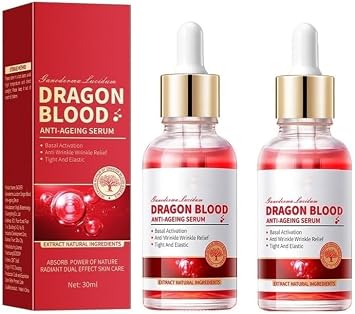 Dragons Blood Facial anti wrinkle essence 30ml, Even Skin Tone, Lighten Fine Lines, Moisturize-2pcs