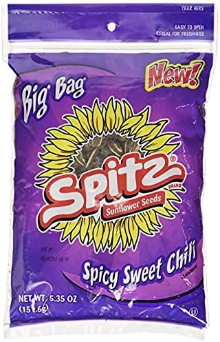 Spitz Spicy Sweet Chili Sunflower Seeds, 5.35 - Ounces (Pack of 9)