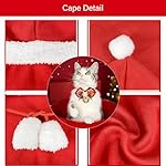 Disfraz de Navidad para Mascotas, Capa de Navidad para Gato, Ropa Mascotas con Capucha para, Mascota Perro Gato De Navidad Disfraz para la Fiesta de Navidad de Mascotas 4 Disfraz de Navidad para Mascotas, Capa de Navidad para Gato, Ropa Mascotas con Capucha para, Mascota Perro Gato De Navidad Disfraz para la Fiesta de Navidad de Mascotas