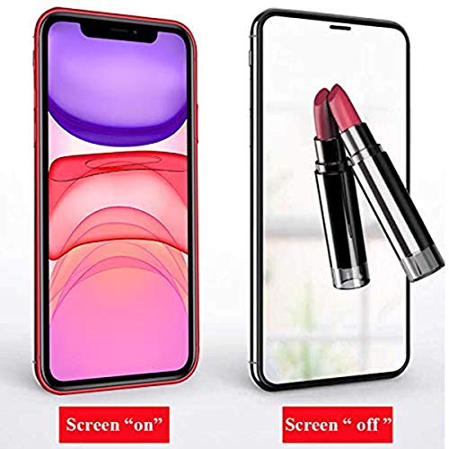 2 Pack Compatible With Apple Iphone 11 Screen Protector 3D Mirror Glass Tempered Glass For 11Glass Mirrored Effect Full Cover Protective 6.1 Inch (Black) #TOP1