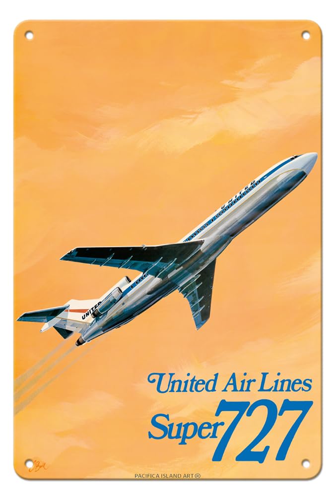 Amazon.com: Pacifica Island Art Boeing Super 727 Jet