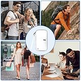 lrgnixs Travel Wallet Family Passport Holder,RFID Blocking Travel Document Organiser Waterproof Holiday Passport Case Men Women for ID Card Credit Cards Flight Tickets Money Coins - Image 7