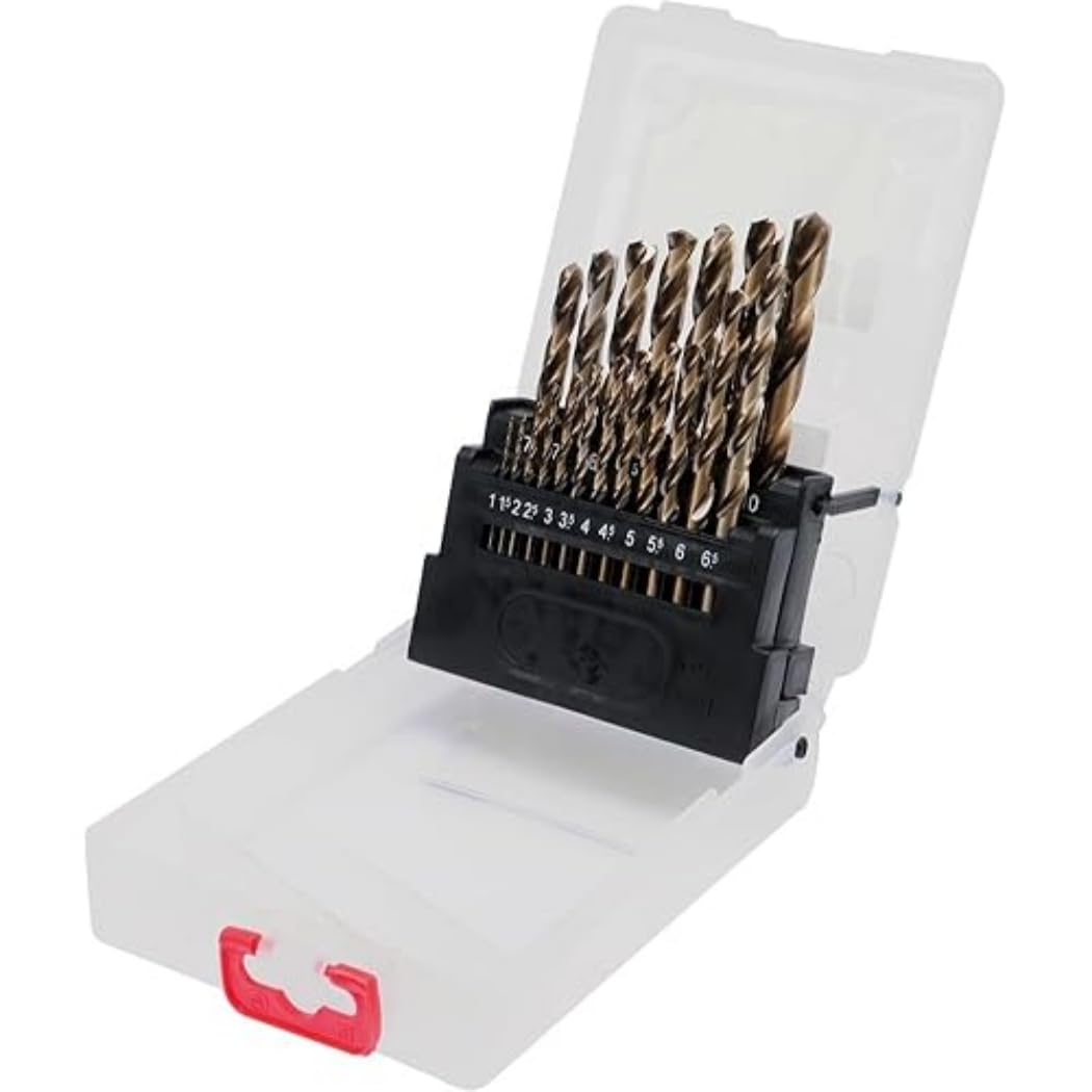 YATO YT-41604 - co-HSS Fixed Spiral Drill 19 PC 1-10mm