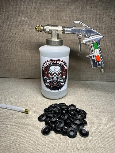 Pro Undercoating Spray Gun, 360 Wand, 1 Quart Bottle, and 50 Rust Plugs