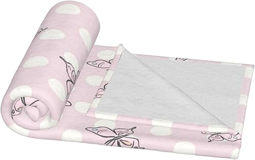 Miniatura 7 de AFHYZY Pink Throw Blanket for Women Soft Summer Fleece Blanket 50"x40" Travel Lightweight Blanket for Bed Couch Cute Home Decor