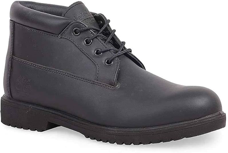 Timberland Mens Premium Waterproof Chukka Black Smooth Boot - 11.5