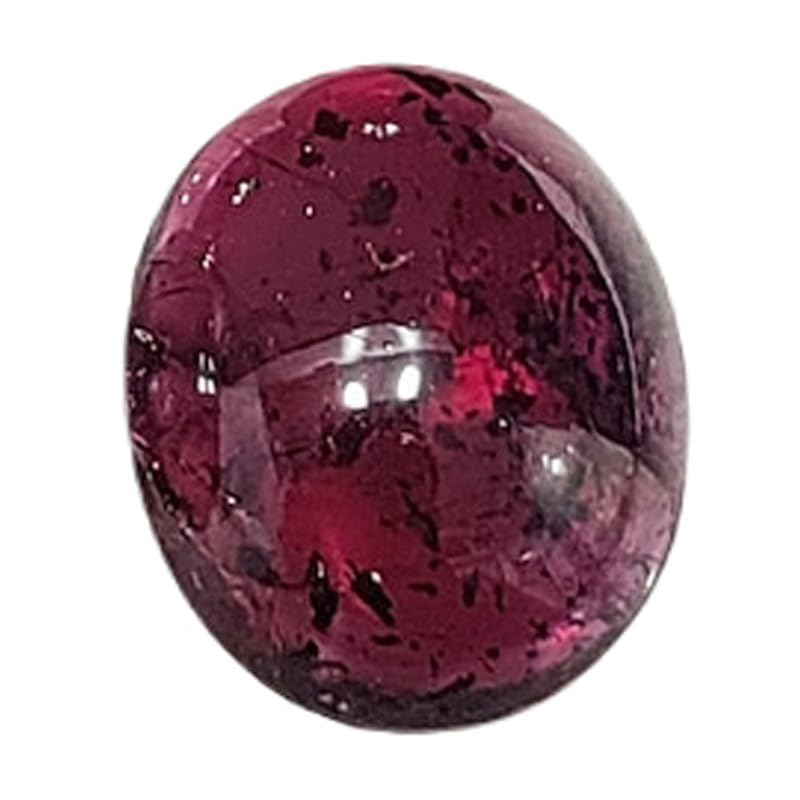 Pierre précieuse grenat lot de 5 cabochons 10x8mm d'un éclat d'exception