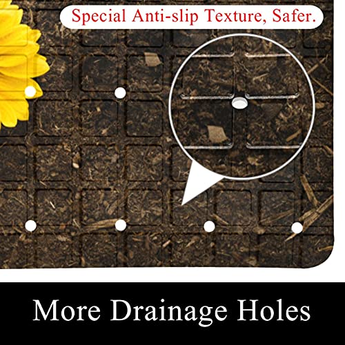 Tapis de douche antidérapant anti-glisse avec trous de drainage