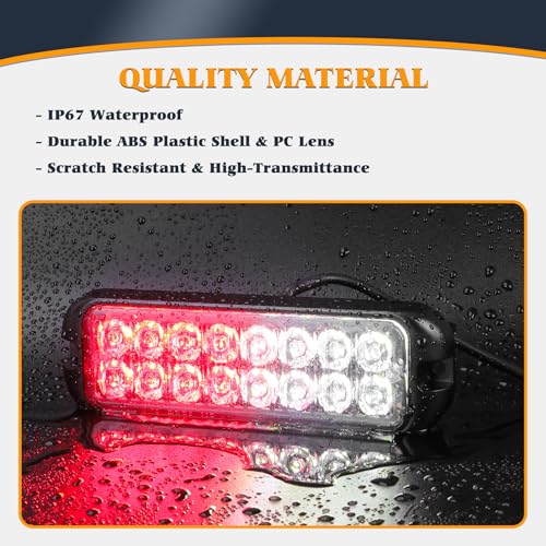 V-SEK Emergency LED Strobe Lights Kit Sync Feature - 8PCS 16-LED by V-SEK - Image 2