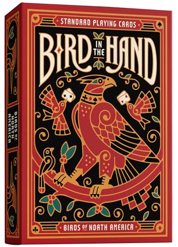 Bird in The Hand Themed Playing Cards | 54 Pieces of Stunning Custom Art | Unique Bird on Every Card in The Deck