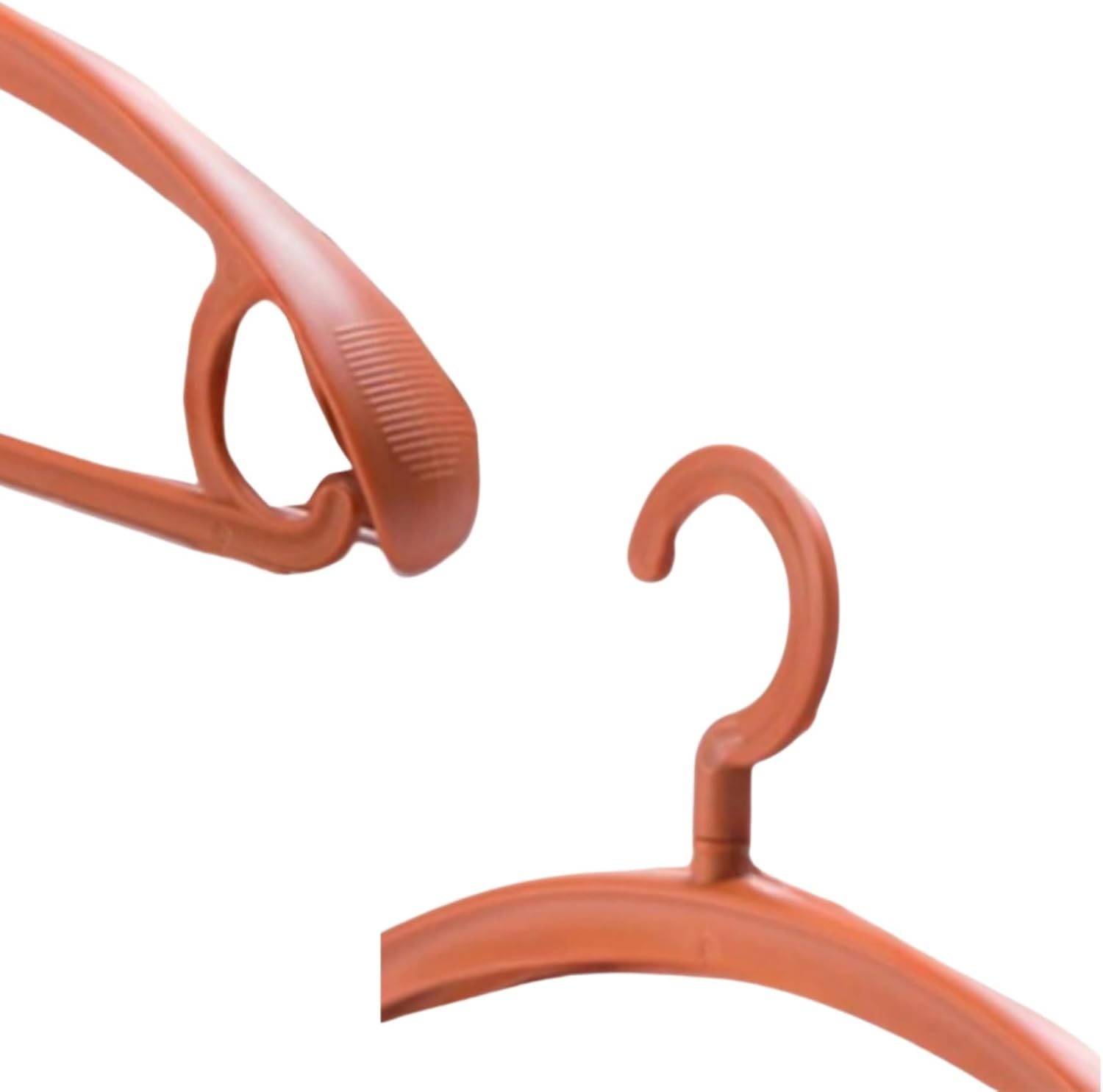 10 Pack Heavy Duty Coat Hangers 25lb Load Capacity Swivel Suit Clothes Hanger Extra Wide Shoulder Jacket Hangers Thick Non Slip Winter Large Coat Hanger Brown