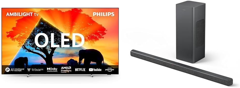 PHILIPS Ambilight 48OLED759 4K OLED Smart TV TAB6309 Soundbar