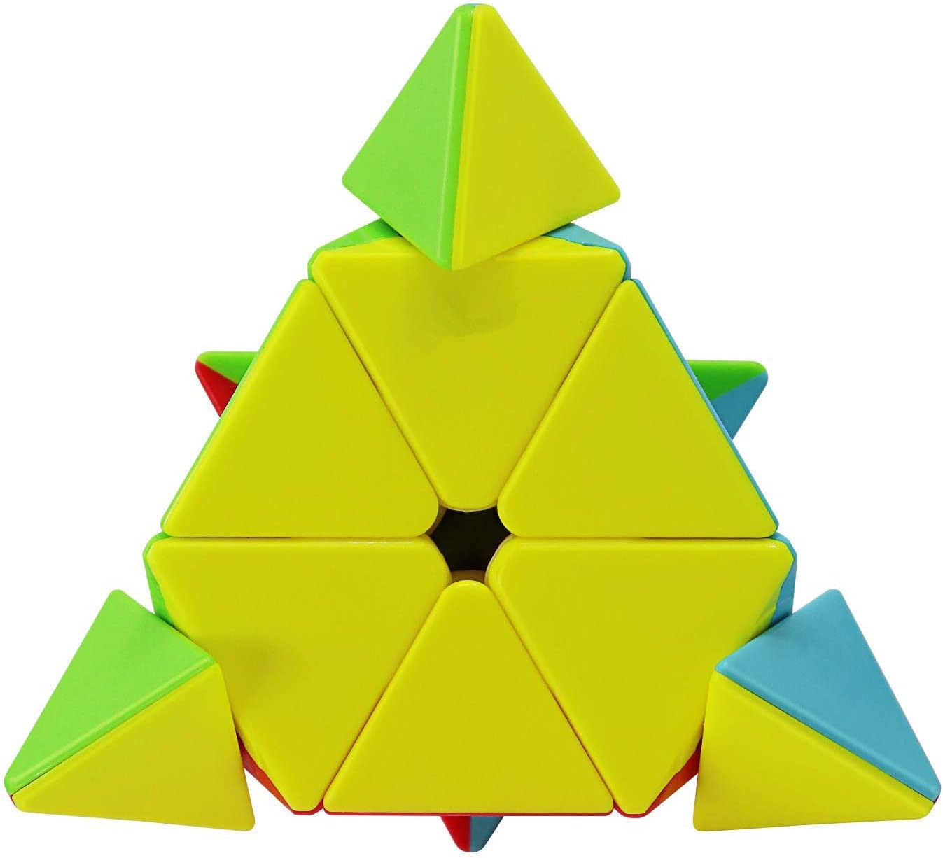 MoYu Meilong Cubing Classroom Pyraminx Cube Stickerless Speed Cube (Solve Method Included)