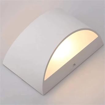 Modern LED Wall Sconce Indoor Up Down Wall Lamp Matte White/Black Wall Lights 5W Hallway Wall Lighting for Living Room Bedroom StairWhite