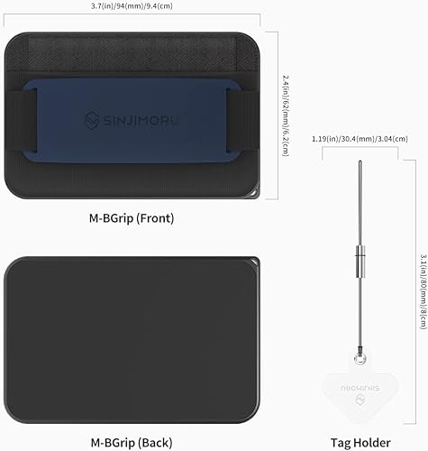 Miniatura 10 de Soporte magnético para tarjetas 3 en 1, cartera Sinjimoru para MagSafe como cartera de teléfono celular con soporte de agarre para teléfono y
