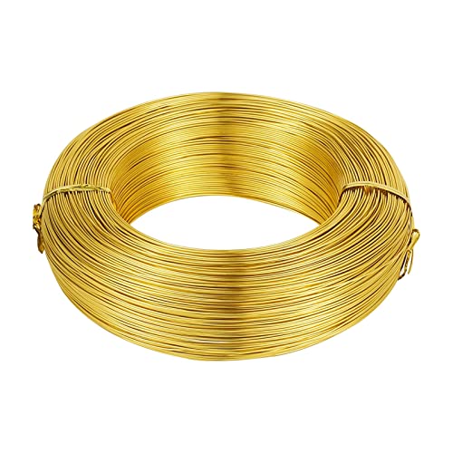 �A���~���N���t�g���C���[�A DIY �̃W���G���[���̂��߂̃A���~�j�E�� �N���t�g ���C���[���F 0.5-6mm(Gold,4mm 16m)