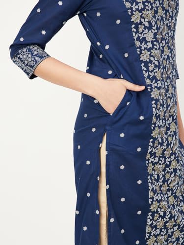 Image of Max Women's Cotton Regular Fit Casual Kurta