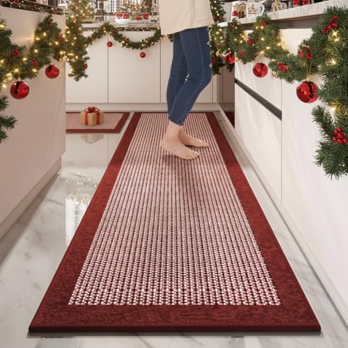 Non Slip Kitchen Rugs Sets of 2 - Extra Large