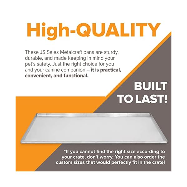 Pinnacle-Systems-Replacement-Tray-for-Dog-Crate--Chew-Proof-and-Crack-Proof-Metal-Pan-for-Dog-Crates Replacement Tray for Dog Crate