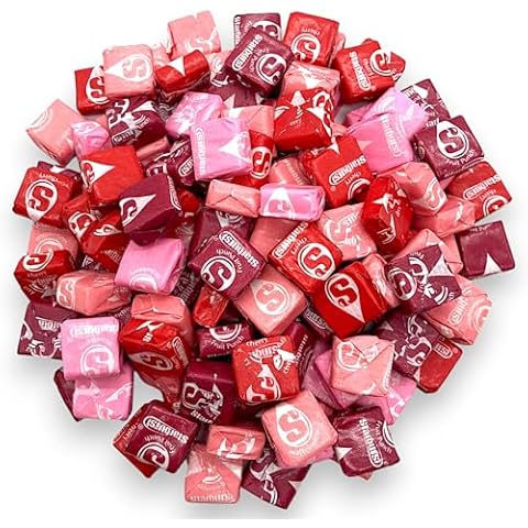 Klub Bulk Starburst Fave Red Candy Bulk - 1.5 lbs Assorted Juicy Flavors of Cherry, Strawberry, Fruit Punch, and Watermelon - Individually Wrapped-Perfect for Parties, Celebrations, and More(24 oz) Cover