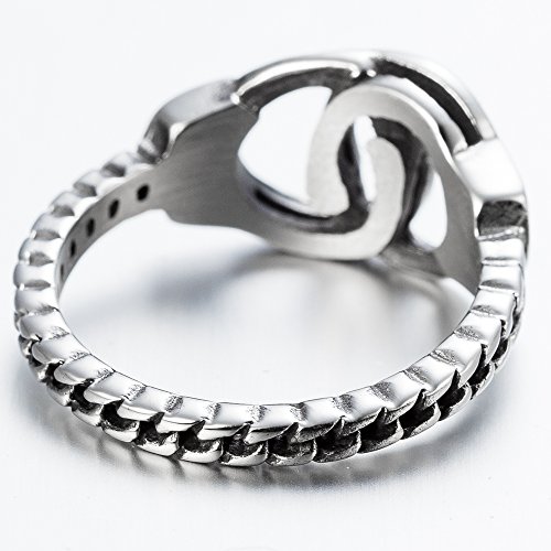 Jude Jewelers Stainless Steel Handcuff Infinity Promise Ring Wedding Engagement Statement Propose3