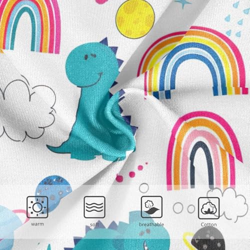 Flower Girls Underwear Toddlers 2t Cotton Girl Panties Cute Cute Dinosaurs Rainbows White Briefs Underpants3