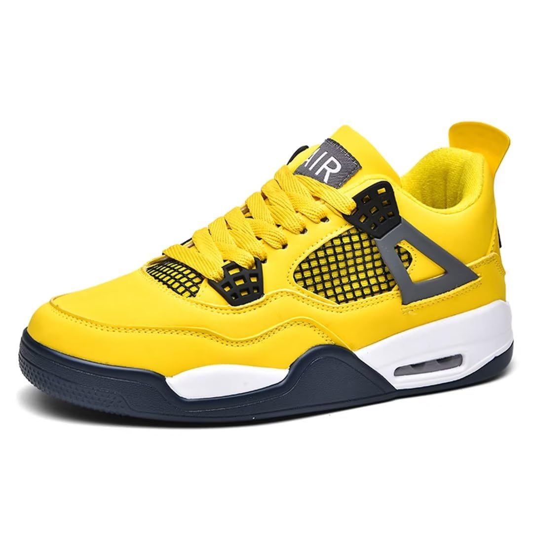 MevoitWomens Mens Air 4 Retro Classic Skate Trainers Lightweight Basketball Shoes Casual Sneakers Work Running Walking Zapatos