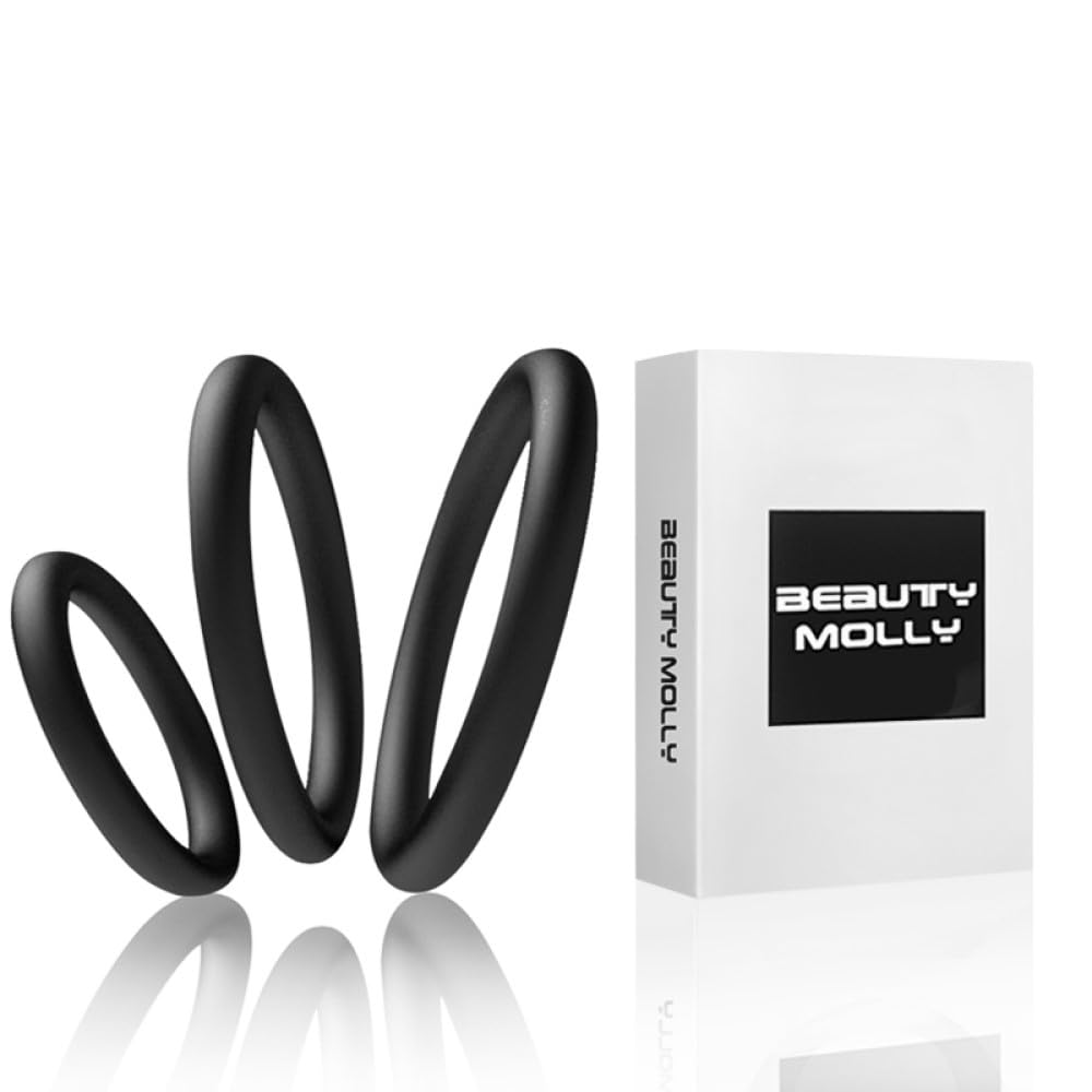 Superior Silicon Penis Cock Ring Set Crings Erection Enhancing c-Ring for Men Adult Sex Toys 3 Rings