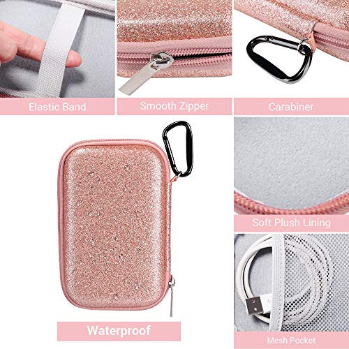 Ulak Mp3 Mp4 Player Case Bag Compatible With Ipod Touch 7Th/6Th/5Th Generation/Soulcker/Sandisk Mp3 Player/G.g.martinsen/Sony Nw-A45 Fit For Earphones, Usb Cable, Memory Cards, Glitter #TOP2