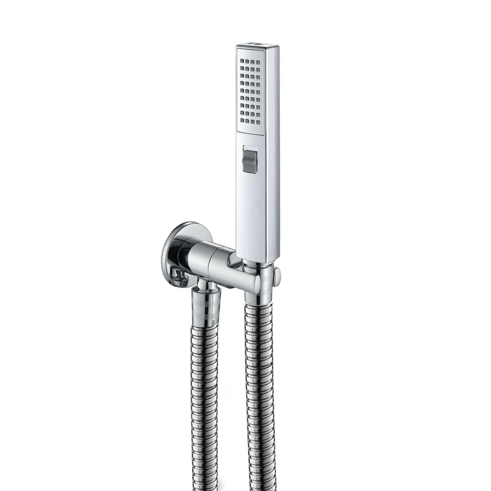 Pommeau de douche amovible avec jets et flexible de 140 cm pour cabine de douche