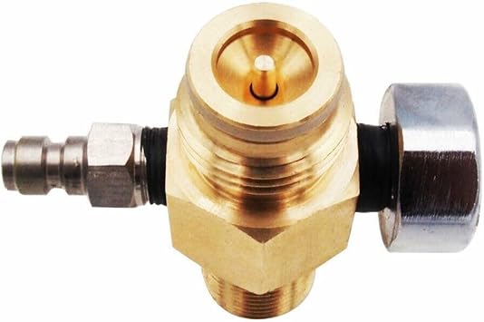 HPA Regulator Valve, 4500Psi 300Bar Diving Tank Cylinder Valve, Stainless Steel, Needle Valve, Fits Most Tanks 5/8 18UNF,18x1 5 Thread18 with regulator