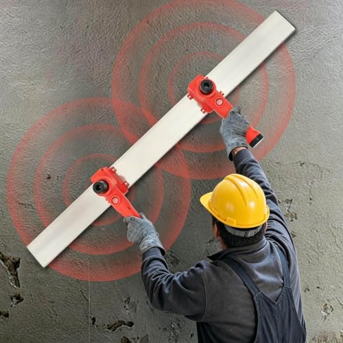GSHSHOU Máquina de Enfoscado de Paredes, Herramienta Eléctrica de Acabado de Hormigón con Raspador de Acero Inoxidable, Velocidad de Rotación 12000 RPM, Raspador de 70.87 * 3.15 Pulgadas