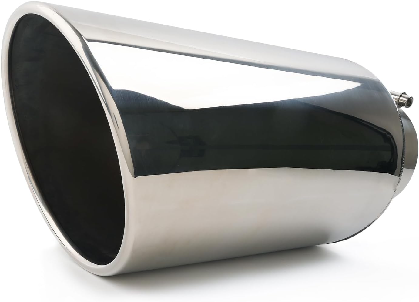 RP Remarkable Power, 5" Inlet 10" Outlet 18" Long Stainless Steel Rolled Edge Diesel Exhaust Tip EXT39