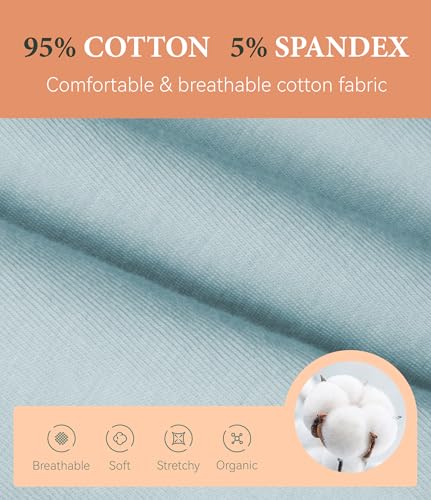 Image of Womens Washable Incontinence Underwear Bladder Leak Proof Odor Control Briefs 56 ml Absorbency Panties 3 Pack (Skin-Lotus Root-Baby Blue, M)