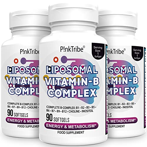 Complejo B Liposomal con 9 Vitaminas B Metiladas – Alta Biodisponibilidad – 90 Cápsulas Blandas...