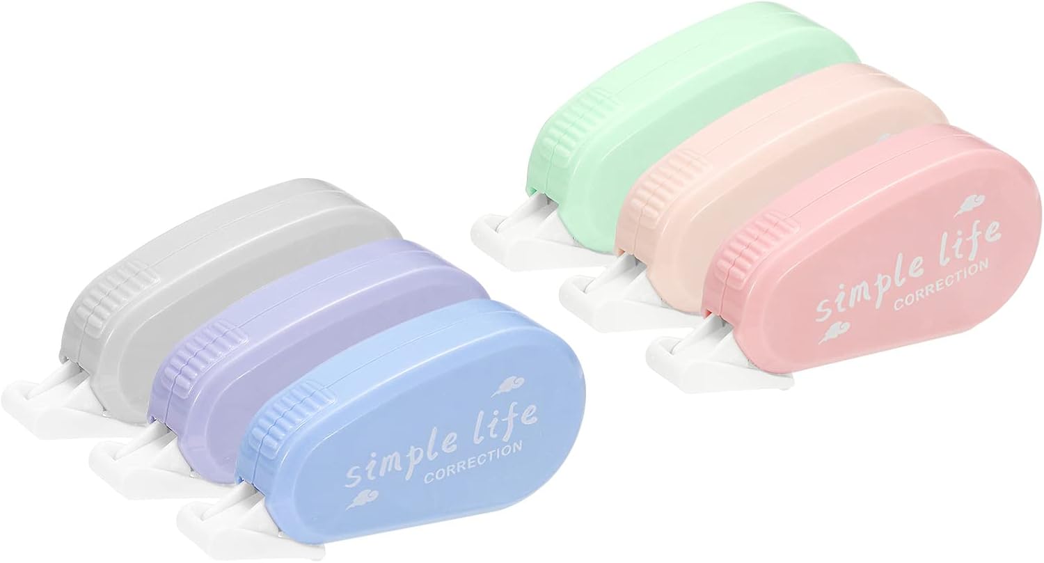 PATIKIL Mini Correction Tape, 6 Pack White Out Correct Tape Eraser Tapes