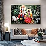 Photo Gallery dittelle radha krishna quadro su tela wall art hindu vishnu poster abstract blue india poster per soggiorno home decor 23,6" x 35,4"(60x90cm) senza cornice Photo Gallery dittelle radha krishna quadro su tela wall art hindu vishnu poster abstract blue india poster per soggiorno home decor 23,6" x 35,4"(60x90cm) senza cornice