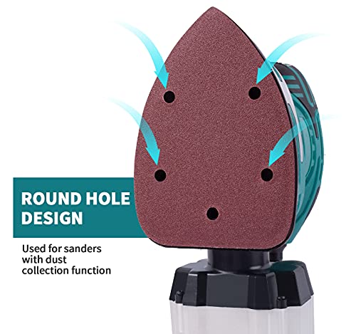 Mido Professional Abrasive 84 Pcs Mouse Detail Sander Sandpaper Sanding Paper Assorted 40/60/80/120/180/240/320 Grits #TOP2