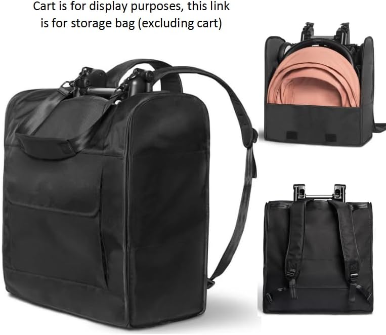 Baby stroller travel bag storage bag, three in one storage bag that can be lifted, carried, and slung diagonally, 18.9in * 18.9in * 9in