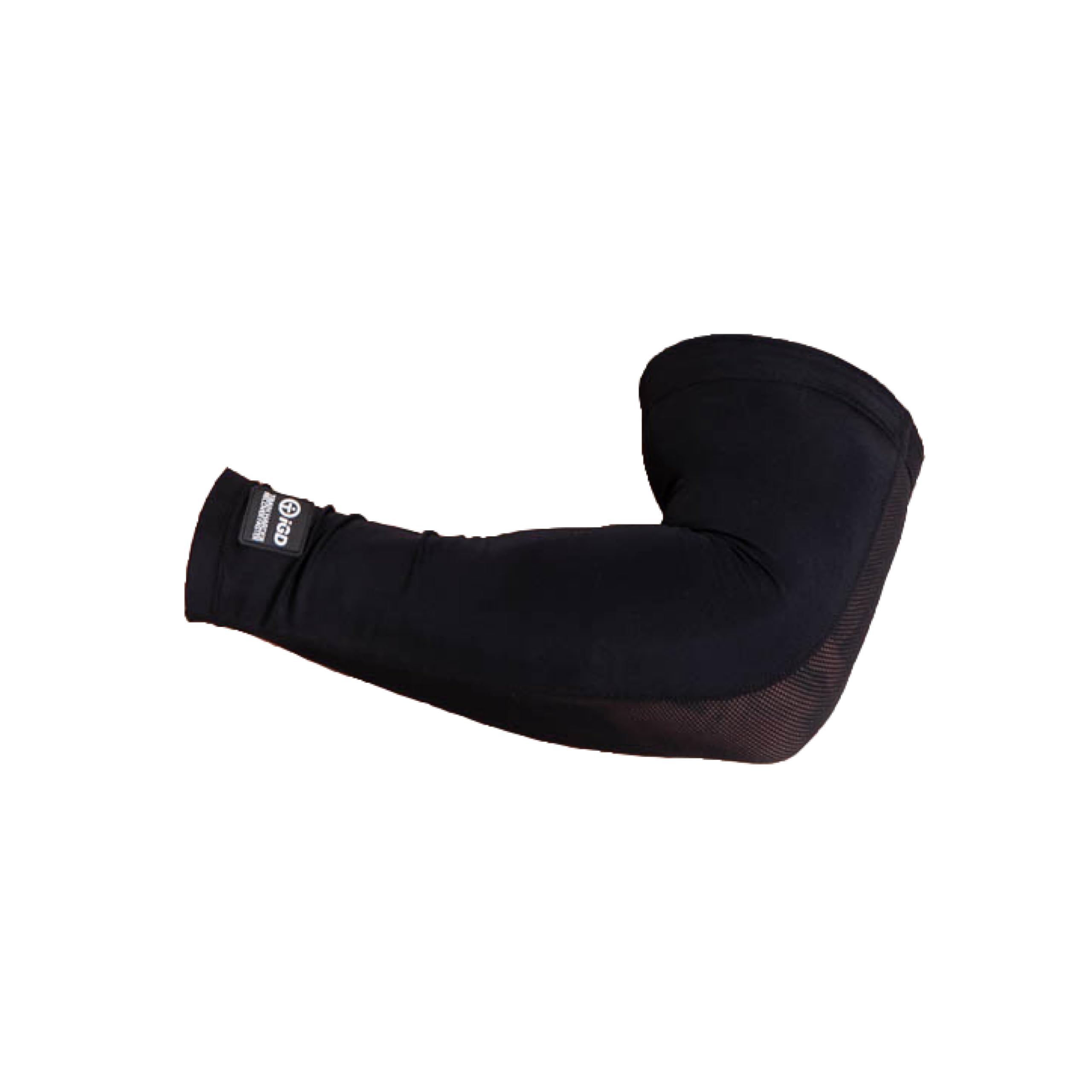 iGDCompression Arm Sleeve for Men and Women with Muscle Recovery Technology and Joint Support, Cooling Panels for Unrivalled Comfort for the Gym, Tennis, and more, Moisture Wicking (Black)